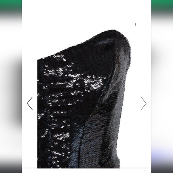 House of London CB ‘NOURA’ Black Sequin Strapless Dress - Picture 3 of 7